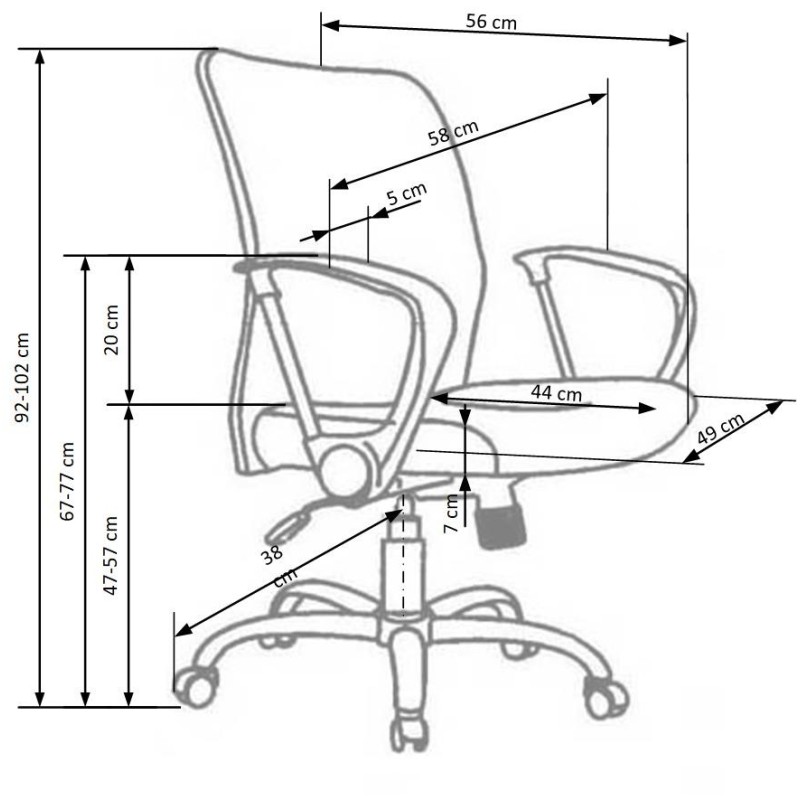 'TONY Employee Armchair in Ash' 'TONY Employee Armchair in Ash'