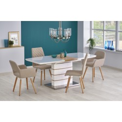 'TORONTO Extendable Table White / Golden Oak'