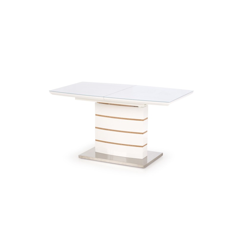 'TORONTO Extendable Table White / Golden Oak' 'TORONTO Extendable Table White / Golden Oak'