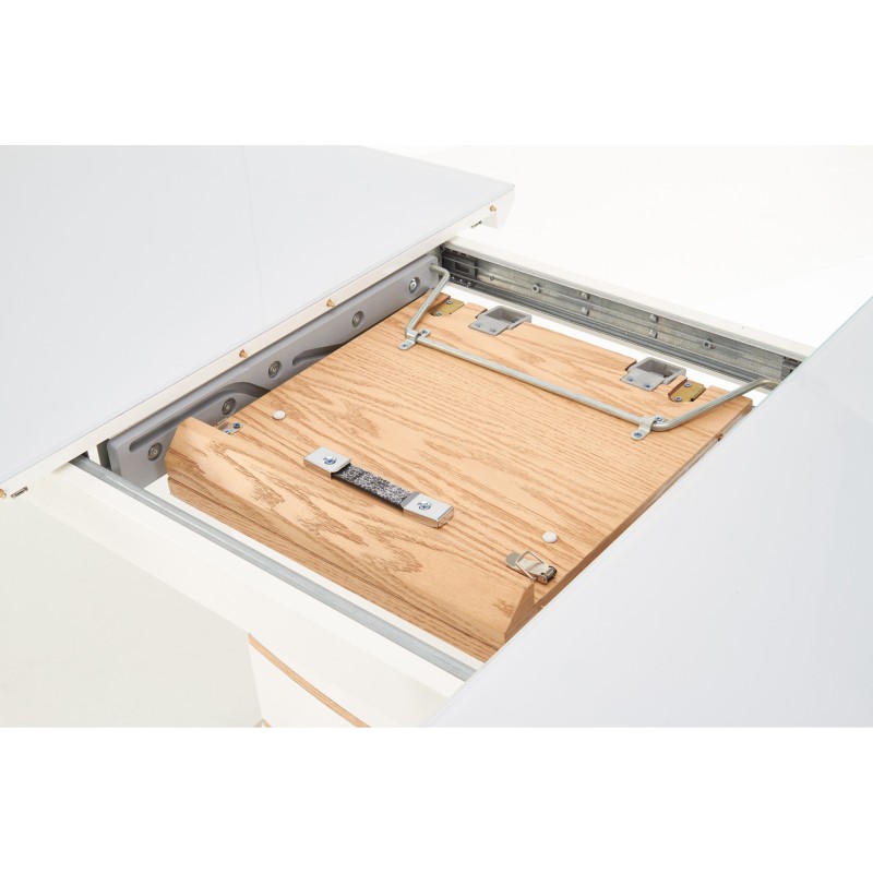 'TORONTO Extendable Table White / Golden Oak' 'TORONTO Extendable Table White / Golden Oak'