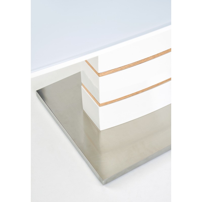 'TORONTO Extendable Table White / Golden Oak' 'TORONTO Extendable Table White / Golden Oak'