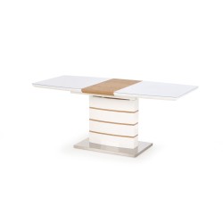 'TORONTO Extendable Table White / Golden Oak' 'TORONTO Extendable Table White / Golden Oak'
