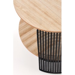 'TRAFICA Natural/Black Coffee Table' 'TRAFICA Natural/Black Coffee Table'