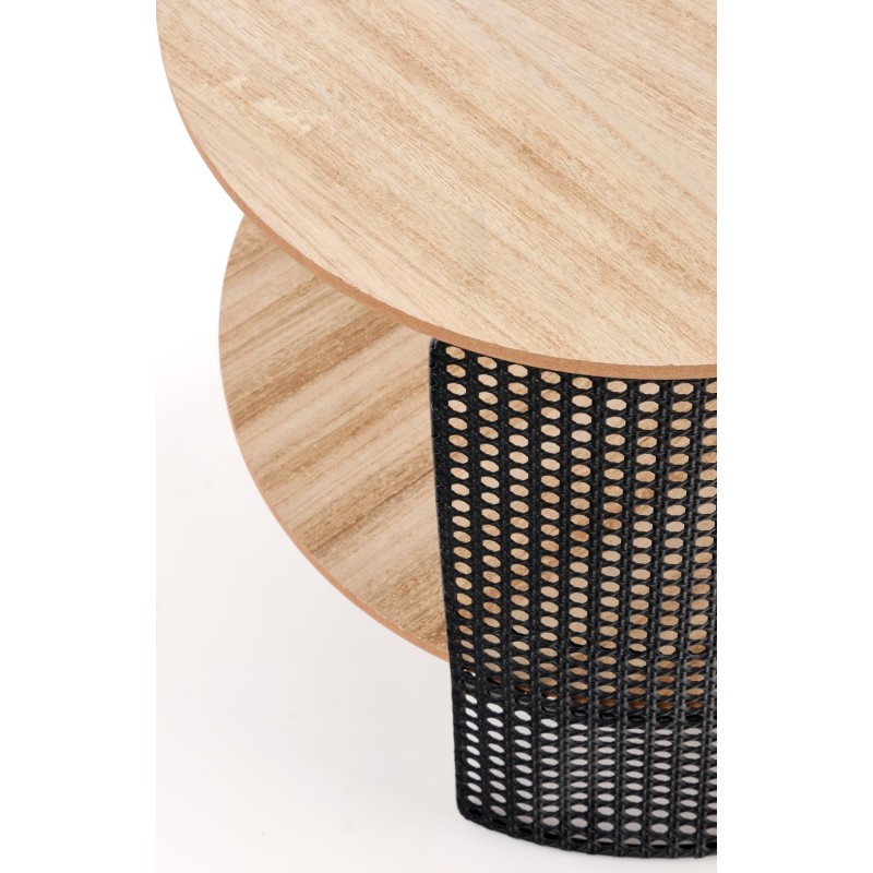 'TRAFICA Natural/Black Coffee Table' 'TRAFICA Natural/Black Coffee Table'