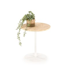 'TRAVERSO S Chaise Lounge, Travertine / White' 'TRAVERSO S Chaise Lounge, Travertine / White'