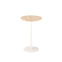 'TRAVERSO Coffee Table, Travertine / White'