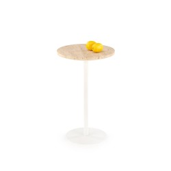 'TRAVERSO Coffee Table, Travertine / White' 'TRAVERSO Coffee Table, Travertine / White'