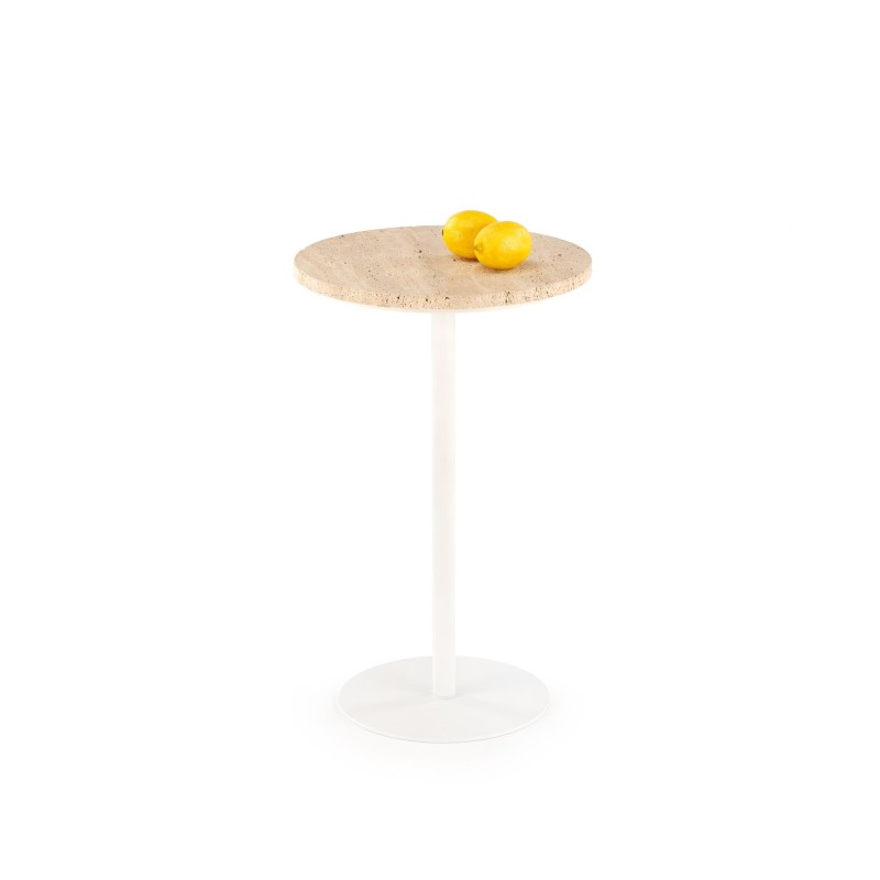 'TRAVERSO Coffee Table, Travertine / White' 'TRAVERSO Coffee Table, Travertine / White'