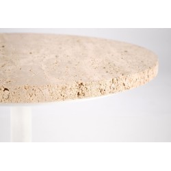 'TRAVERSO Coffee Table, Travertine / White' 'TRAVERSO Coffee Table, Travertine / White'