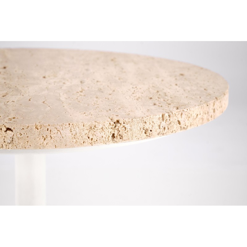 'TRAVERSO Coffee Table, Travertine / White' 'TRAVERSO Coffee Table, Travertine / White'