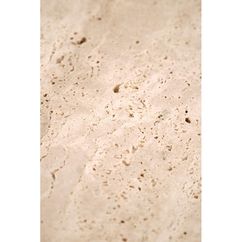 'TRAVERSO Coffee Table, Travertine / White' 'TRAVERSO Coffee Table, Travertine / White'