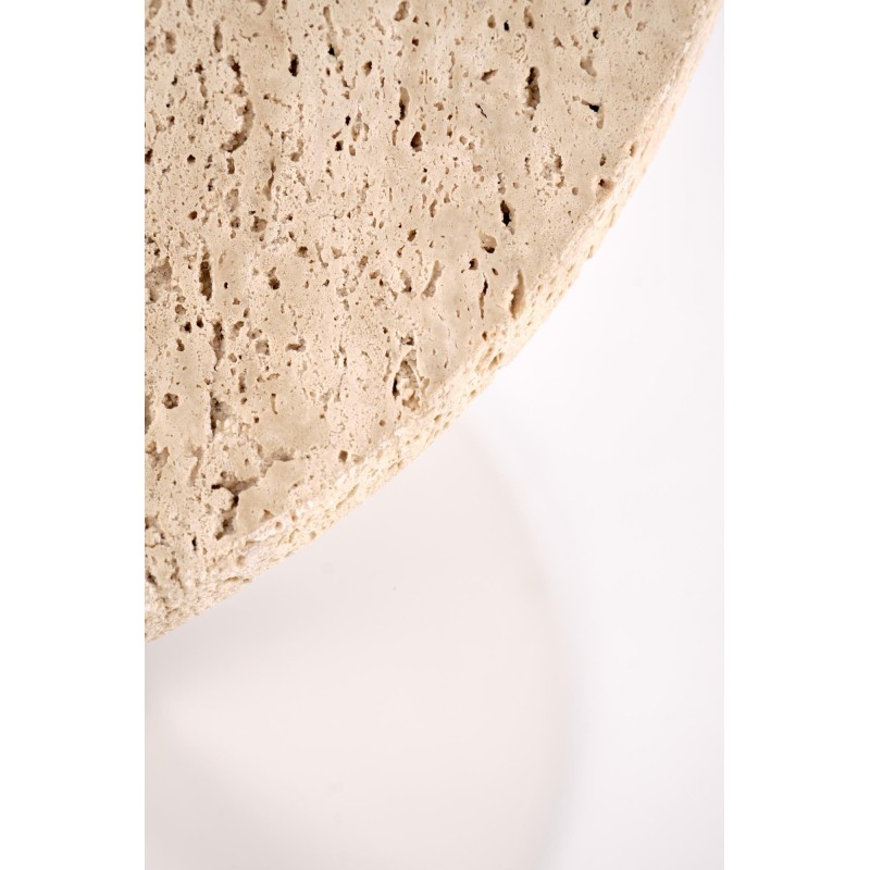 'TRAVERSO Coffee Table, Travertine / White' 'TRAVERSO Coffee Table, Travertine / White'