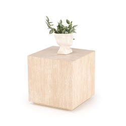 'TRAVERTINO_S SQUARE Coffee Table, Travertine'