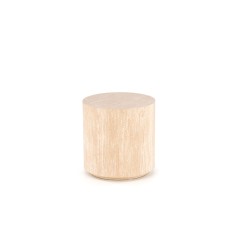 'TRAVERTINO_S Round Coffee Table, Travertine'