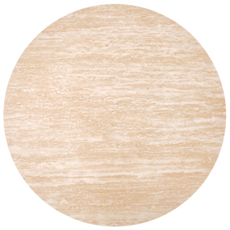 'TRAVERTINO_S Round Coffee Table, Travertine' 'TRAVERTINO_S Round Coffee Table, Travertine'