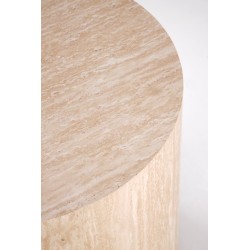 'TRAVERTINO_S Round Coffee Table, Travertine' 'TRAVERTINO_S Round Coffee Table, Travertine'