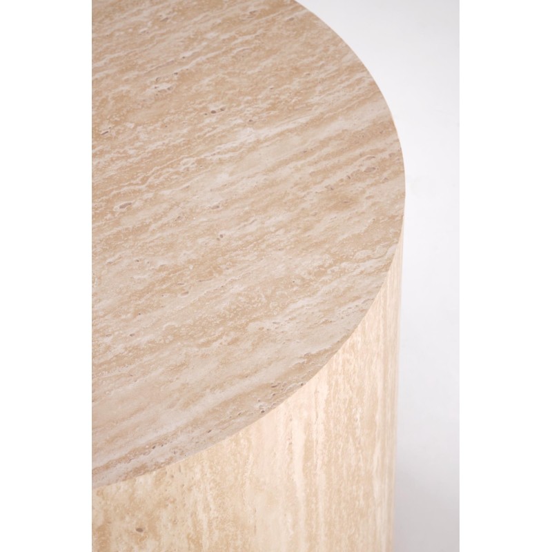 'TRAVERTINO_S Round Coffee Table, Travertine' 'TRAVERTINO_S Round Coffee Table, Travertine'