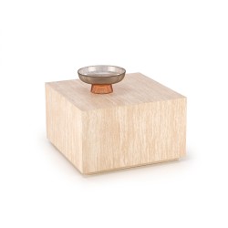 "TRAVERTINO SQUARE Coffee Table, Travertine"