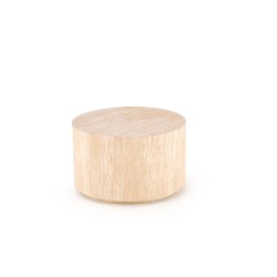 "TRAVERTINO Round Coffee Table, Travertine"