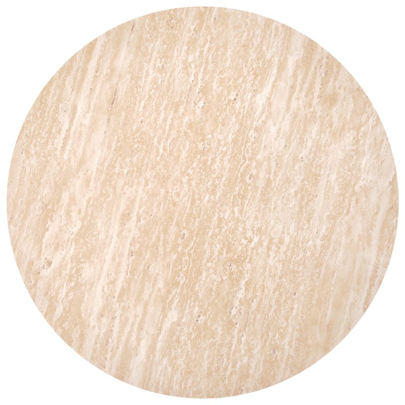 "TRAVERTINO Round Coffee Table, Travertine" "TRAVERTINO Round Coffee Table, Travertine"