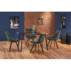 'TRAX Table Top - Smoked, Legs - Black' 'TRAX Table Top - Smoked, Legs - Black'