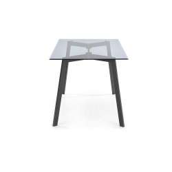 'TRAX Table Top - Smoked, Legs - Black' 'TRAX Table Top - Smoked, Legs - Black'