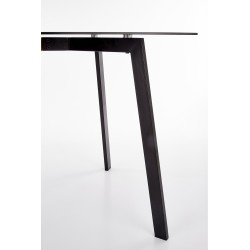 'TRAX Table Top - Smoked, Legs - Black' 'TRAX Table Top - Smoked, Legs - Black'