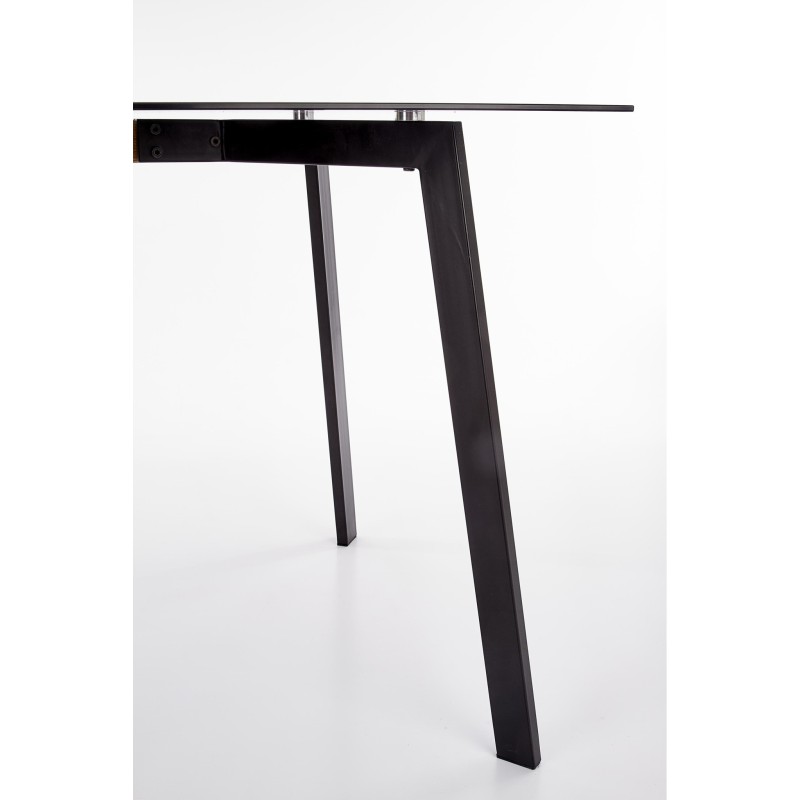 'TRAX Table Top - Smoked, Legs - Black' 'TRAX Table Top - Smoked, Legs - Black'
