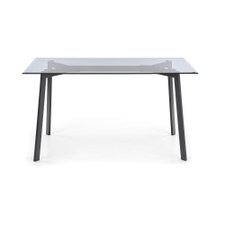 'TRAX Table Top - Smoked, Legs - Black' 'TRAX Table Top - Smoked, Legs - Black'