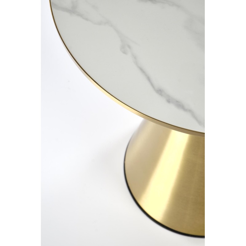 'TRIBECA White Marble / Gold Coffee Table' 'TRIBECA White Marble / Gold Coffee Table'