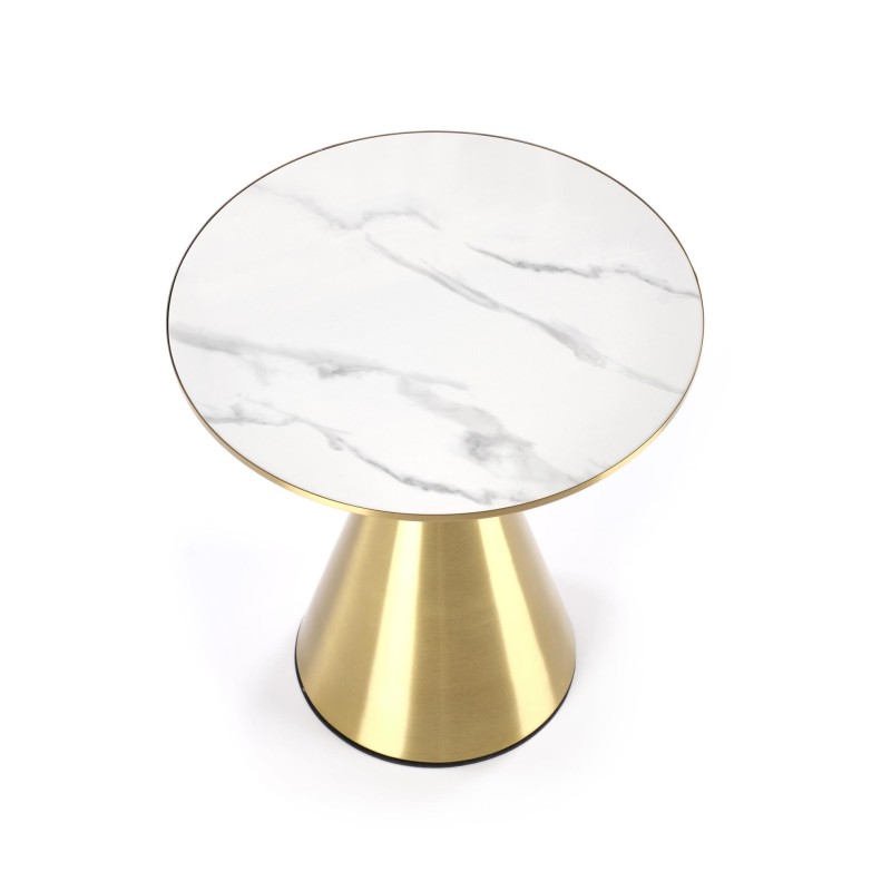 'TRIBECA White Marble / Gold Coffee Table' 'TRIBECA White Marble / Gold Coffee Table'