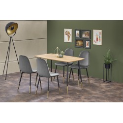 'TRIPOLIS Table, Top - Golden Oak, Legs - Black' 'TRIPOLIS Table, Top - Golden Oak, Legs - Black'