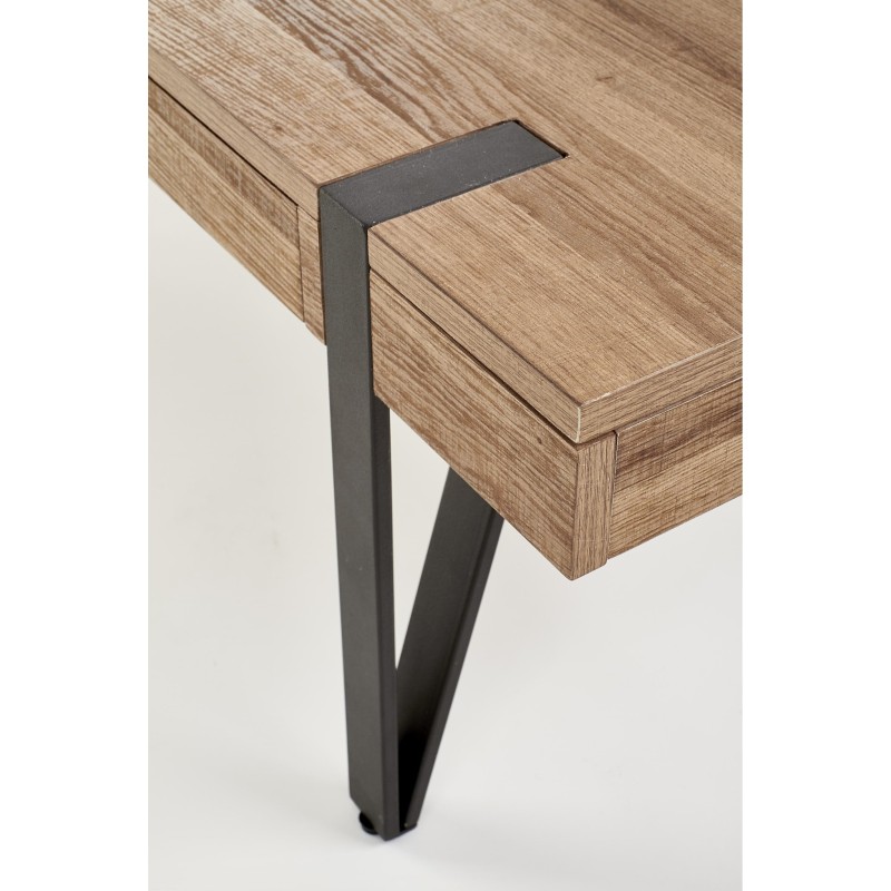 'TULUZA Honey Walnut / Black Coffee Table' 'TULUZA Honey Walnut / Black Coffee Table'
