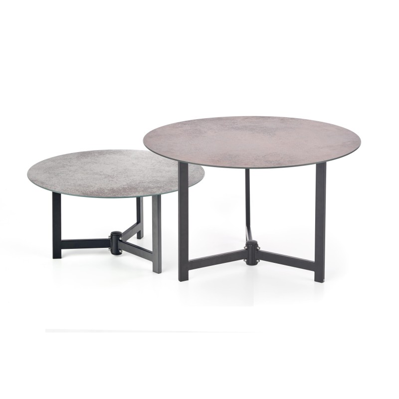 'TWINS set of 2 benches, color: graphite / brown / black' 'TWINS set of 2 benches, color: graphite / brown / black'