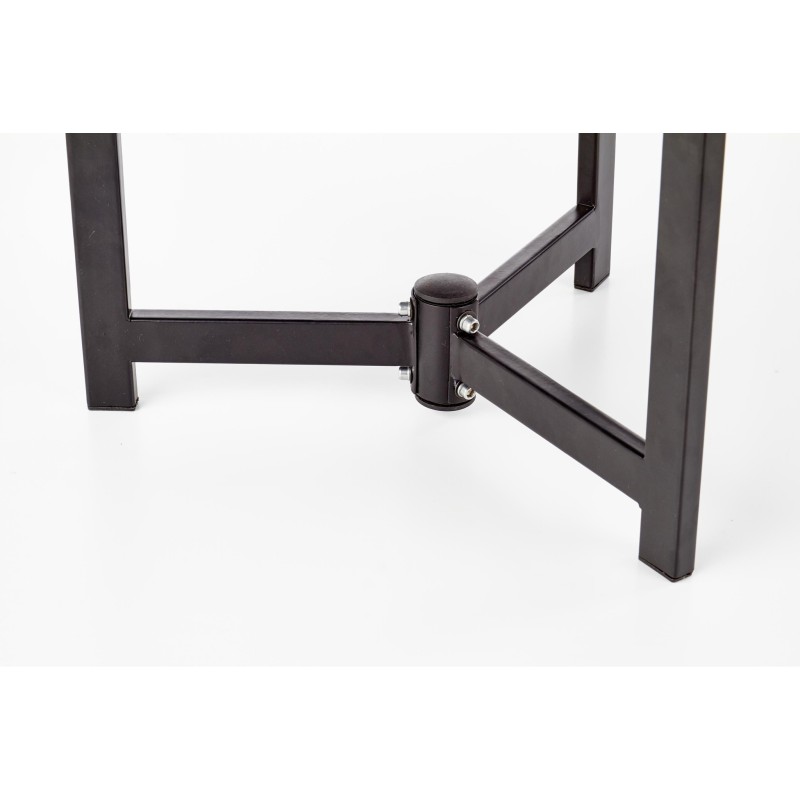 'TWINS set of 2 benches, color: graphite / brown / black' 'TWINS set of 2 benches, color: graphite / brown / black'