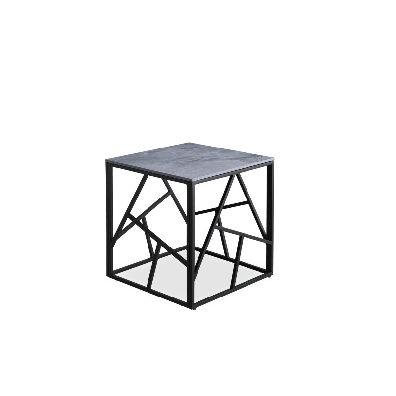 'UNIVERSE 2 SQUARE Coffee Table, Ashen Marble / Black' 'UNIVERSE 2 SQUARE Coffee Table, Ashen Marble / Black'