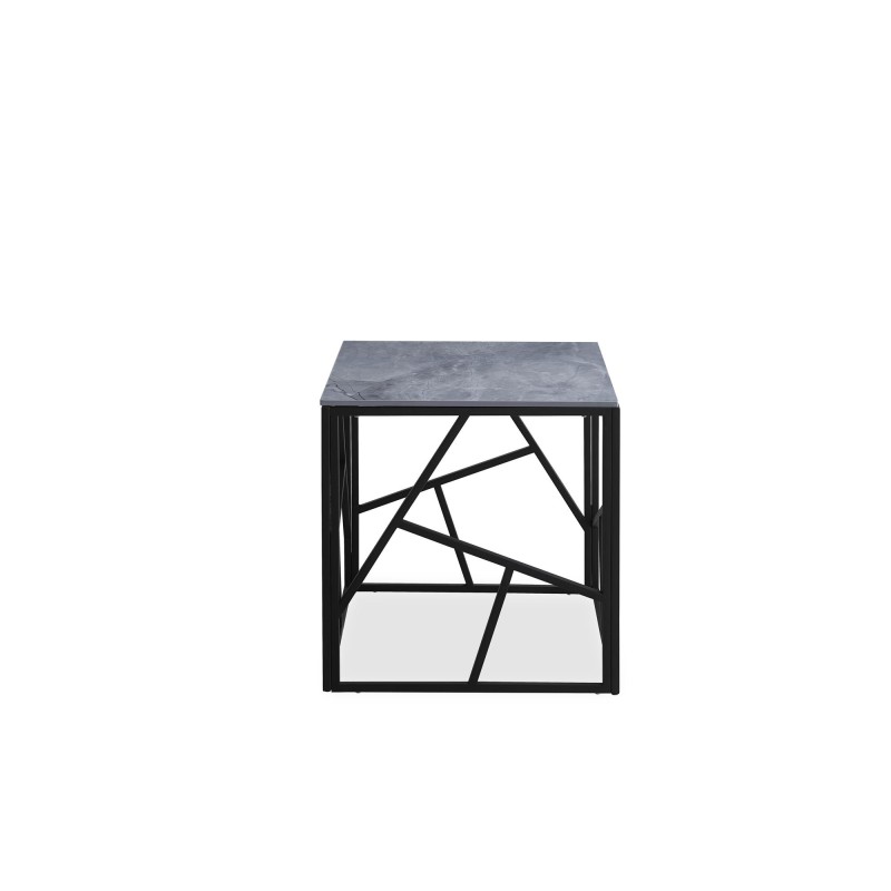 'UNIVERSE 2 SQUARE Coffee Table, Ashen Marble / Black' 'UNIVERSE 2 SQUARE Coffee Table, Ashen Marble / Black'