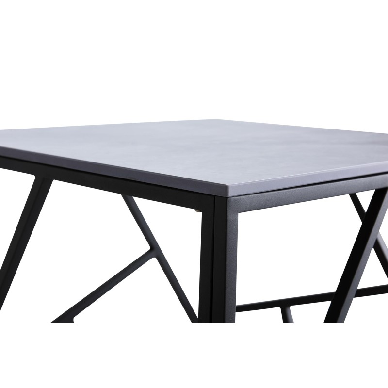 'UNIVERSE 2 SQUARE Coffee Table, Ashen Marble / Black' 'UNIVERSE 2 SQUARE Coffee Table, Ashen Marble / Black'