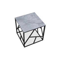 'UNIVERSE 2 SQUARE Coffee Table, Ashen Marble / Black' 'UNIVERSE 2 SQUARE Coffee Table, Ashen Marble / Black'