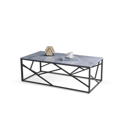 'UNIVERSE 2 Coffee Table, Ashen Marble / Black'