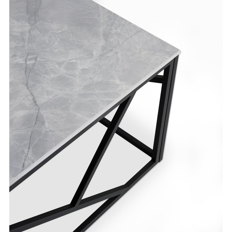'UNIVERSE 2 Coffee Table, Ashen Marble / Black' 'UNIVERSE 2 Coffee Table, Ashen Marble / Black'