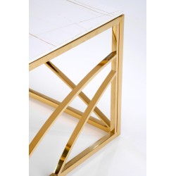 'UNIVERSE 3 Coffee Table, White Marble / Gold' 'UNIVERSE 3 Coffee Table, White Marble / Gold'