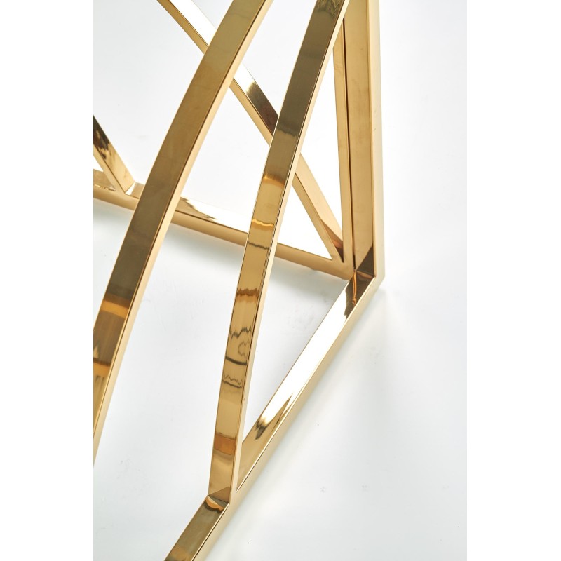 'UNIVERSE SQUARE Coffee Table, Frame - Gold, Glass - Smoked' 'UNIVERSE SQUARE Coffee Table, Frame - Gold, Glass - Smoked'