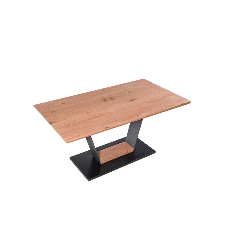 'URBANO Extendable Table, Top - Golden Oak, Leg - Black / Golden Oak' 'URBANO Extendable Table, Top - Golden Oak, Leg - Black / Golden Oak'