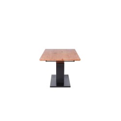 'URBANO Extendable Table, Top - Golden Oak, Leg - Black / Golden Oak' 'URBANO Extendable Table, Top - Golden Oak, Leg - Black / Golden Oak'