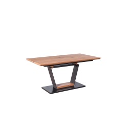 'URBANO Extendable Table, Top - Golden Oak, Leg - Black / Golden Oak' 'URBANO Extendable Table, Top - Golden Oak, Leg - Black / Golden Oak'