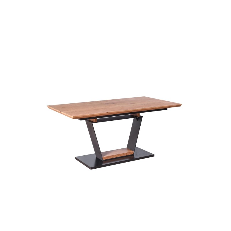 'URBANO Extendable Table, Top - Golden Oak, Leg - Black / Golden Oak' 'URBANO Extendable Table, Top - Golden Oak, Leg - Black / Golden Oak'