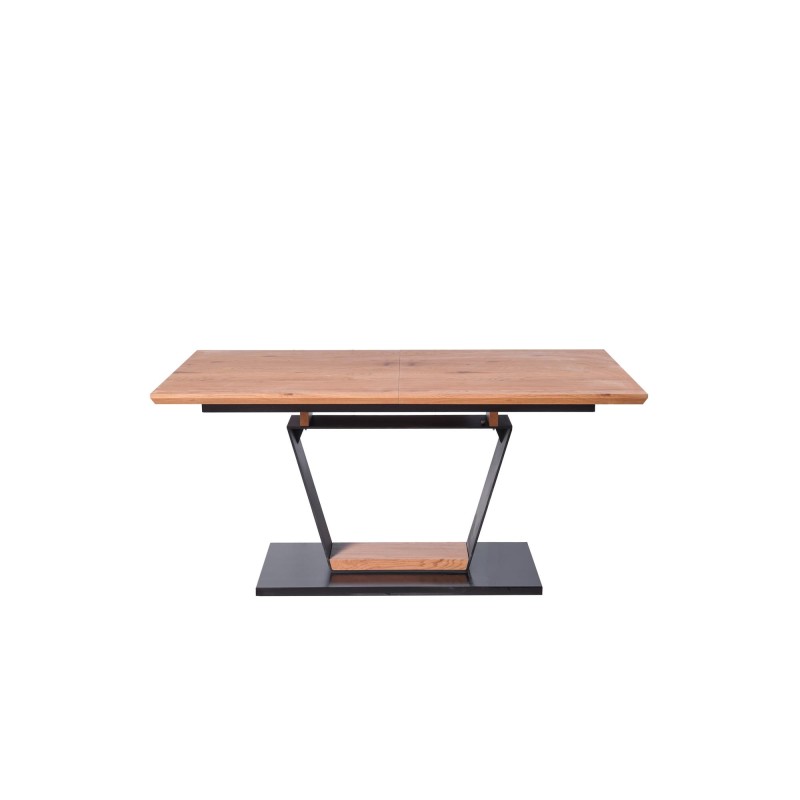 'URBANO Extendable Table, Top - Golden Oak, Leg - Black / Golden Oak' 'URBANO Extendable Table, Top - Golden Oak, Leg - Black / Golden Oak'