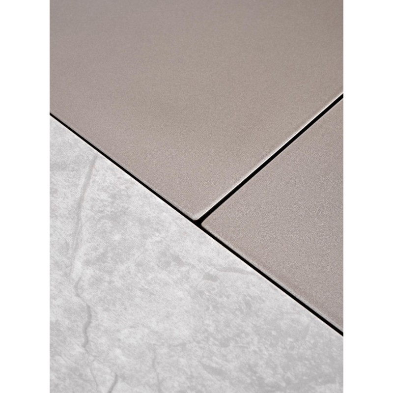 'VALENTINO Extendable Table in Light Ash/Gold' 'VALENTINO Extendable Table in Light Ash/Gold'