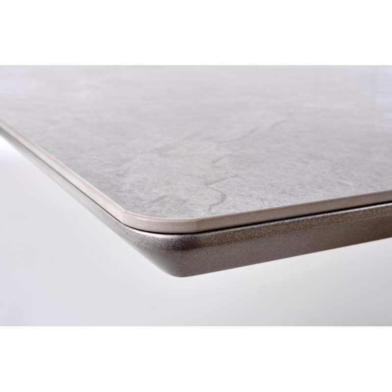 'VALENTINO Extendable Table in Light Ash/Gold' 'VALENTINO Extendable Table in Light Ash/Gold'